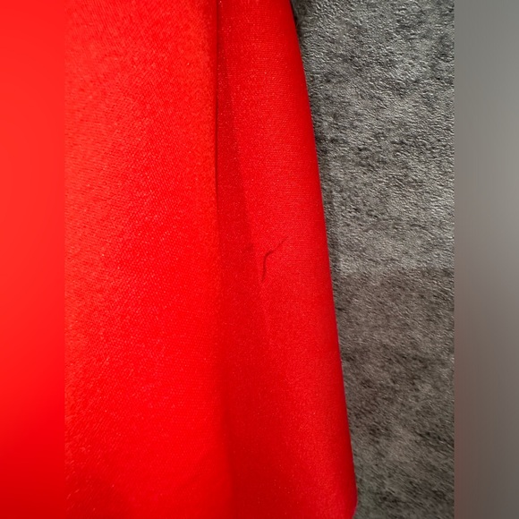 Elegant Red Lace Peplum Dress - Size S - Picture 5 of 5